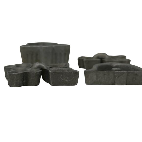 Vintage Kalikus Hirco Rosette Iron Molds Set of 4 USA 1970s Bell & Clover Shapes - Picture 4 of 5